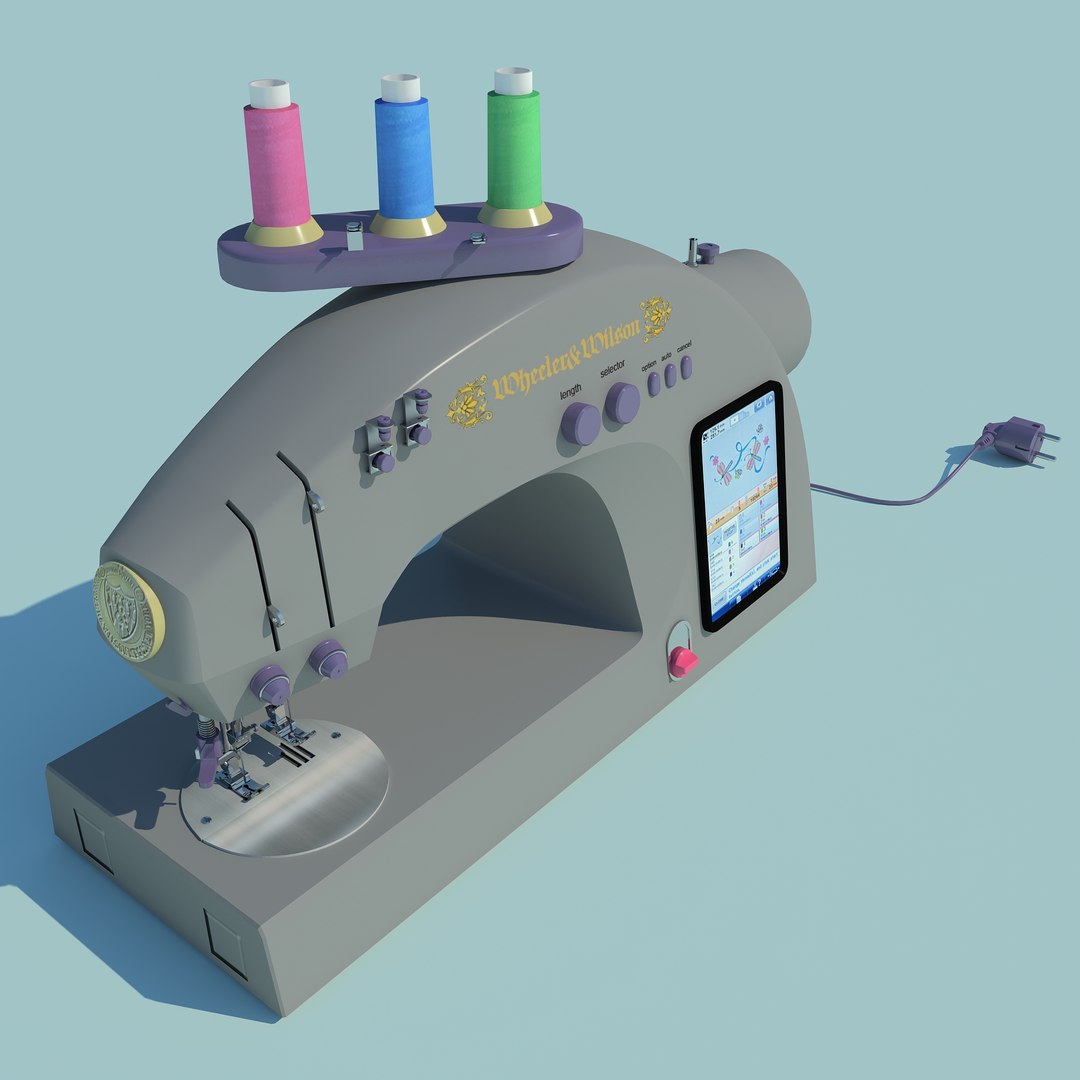 Wheeler wilson sewing machine 3D model TurboSquid 1510337