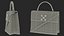 Handbag Off White Pink