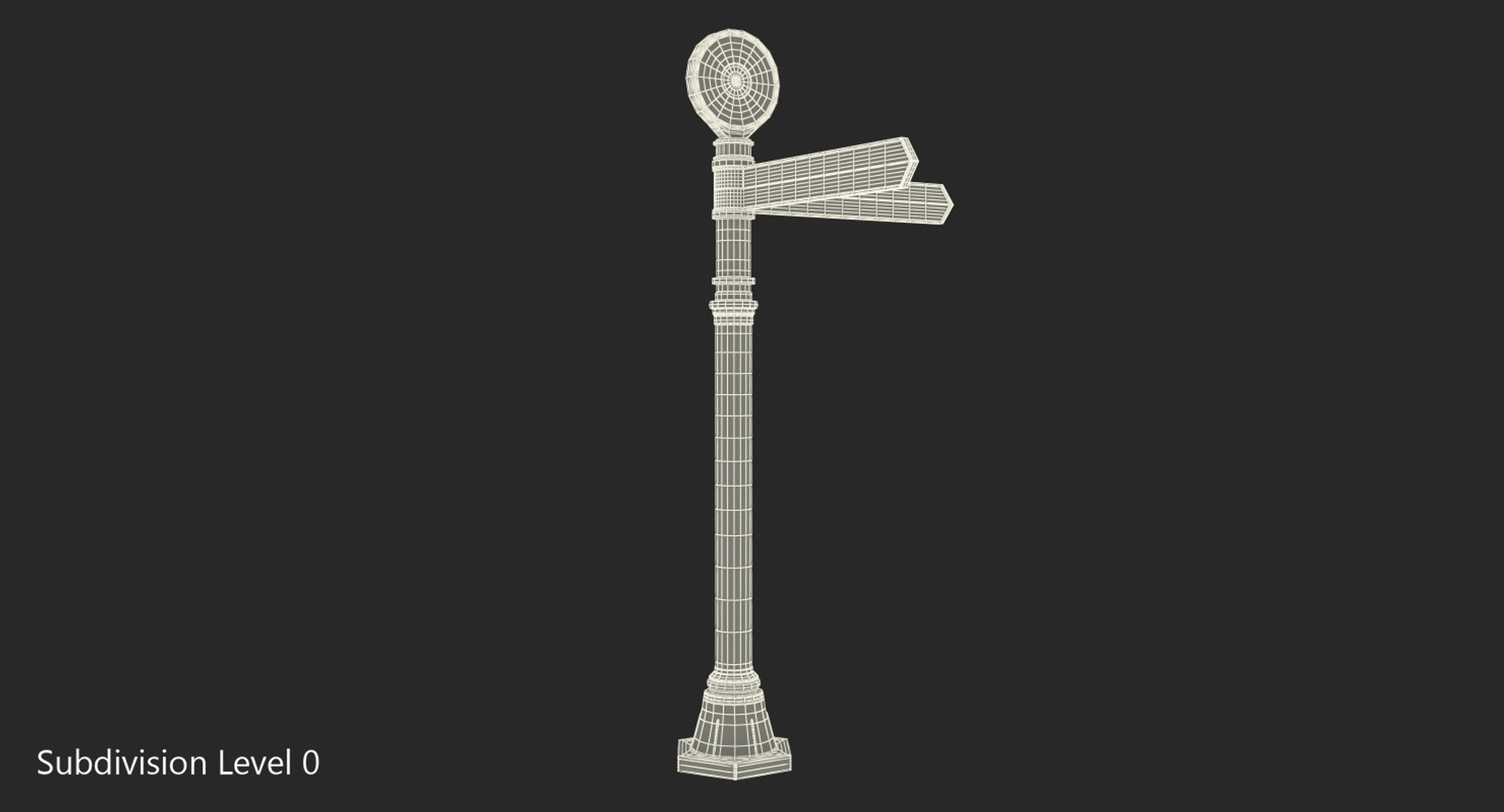 3D Blank Signpost Model - TurboSquid 1235502