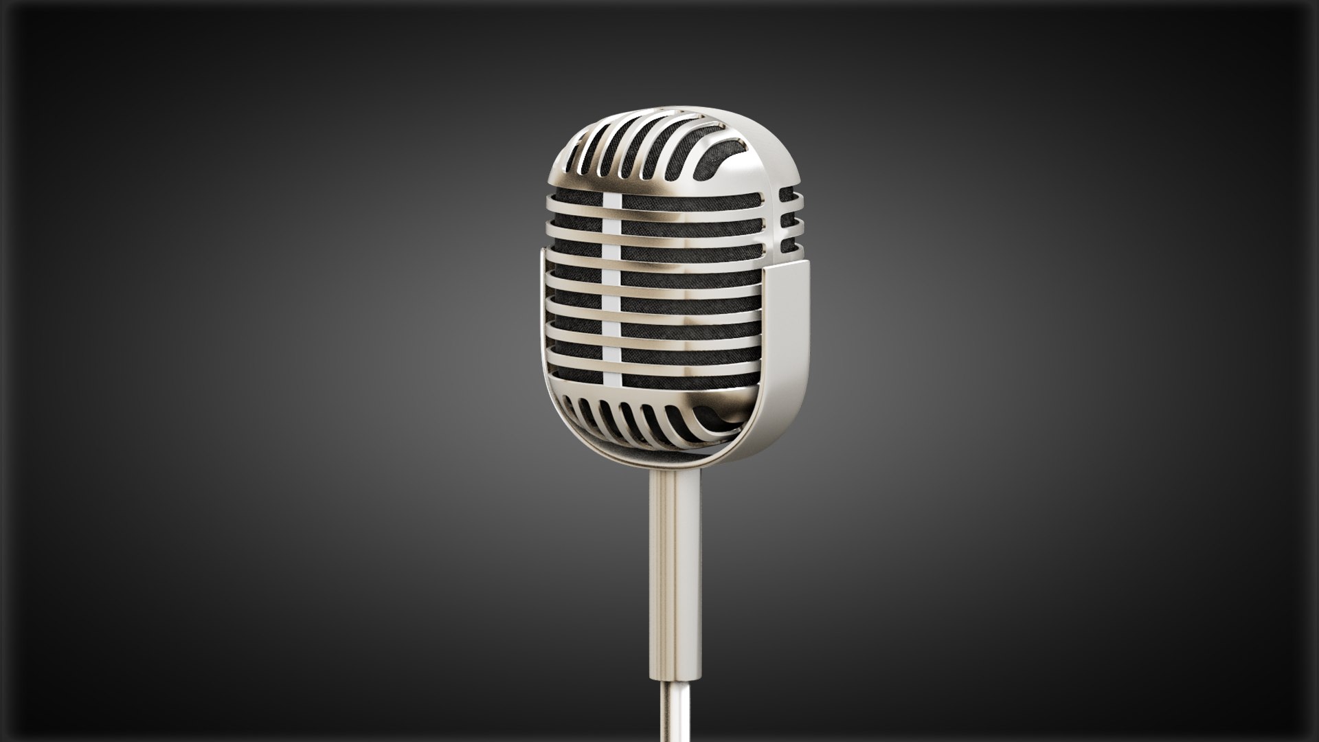 Vintage Microphone 5 Textures Model - TurboSquid 2418466