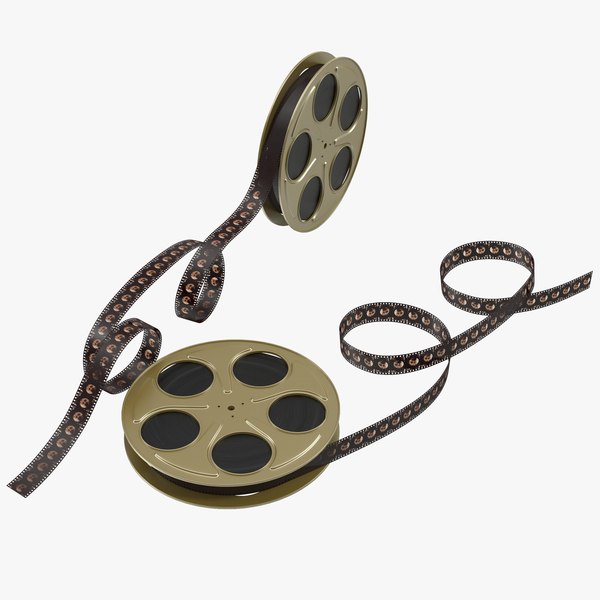 3d model video film reel set