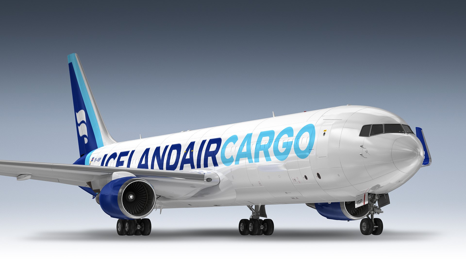 3D Model Boeing 767-300BCF Icelandair Cargo - TurboSquid 2384362