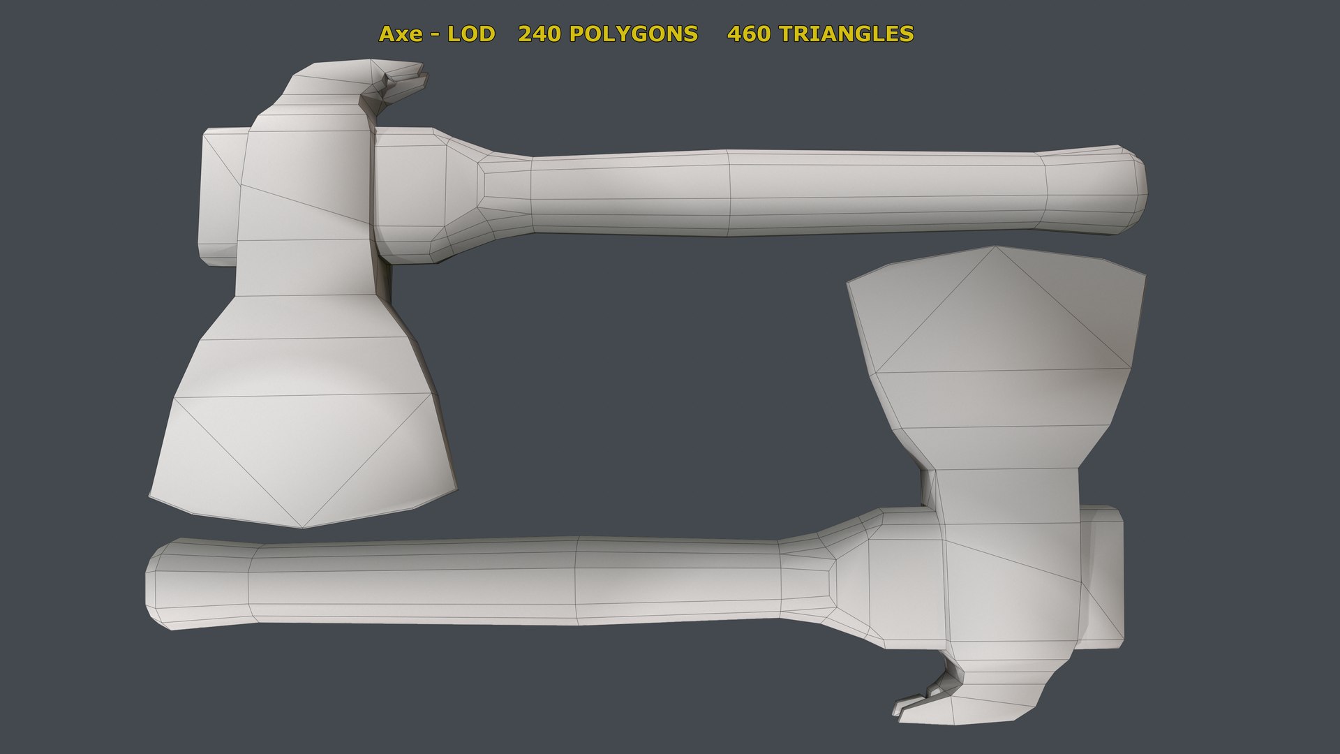 Handxe model https://p.turbosquid.com/ts-thumb/76/L1D9cj/6V/wireframe_lod_02/png/1618556220/1920x1080/fit_q87/6ed3fff9edf2e7ccee14a7868c5ed96e34cc5242/wireframe_lod_02.jpg