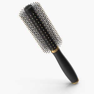Black Hairbrush 3D model