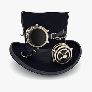 3d model hat vintage