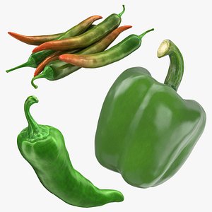 Green Pepper Collection 3 3D