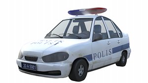 police car 3D model