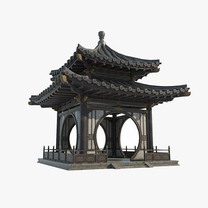 Luxury Pavilion of Ancient Asian Architecture 3D model