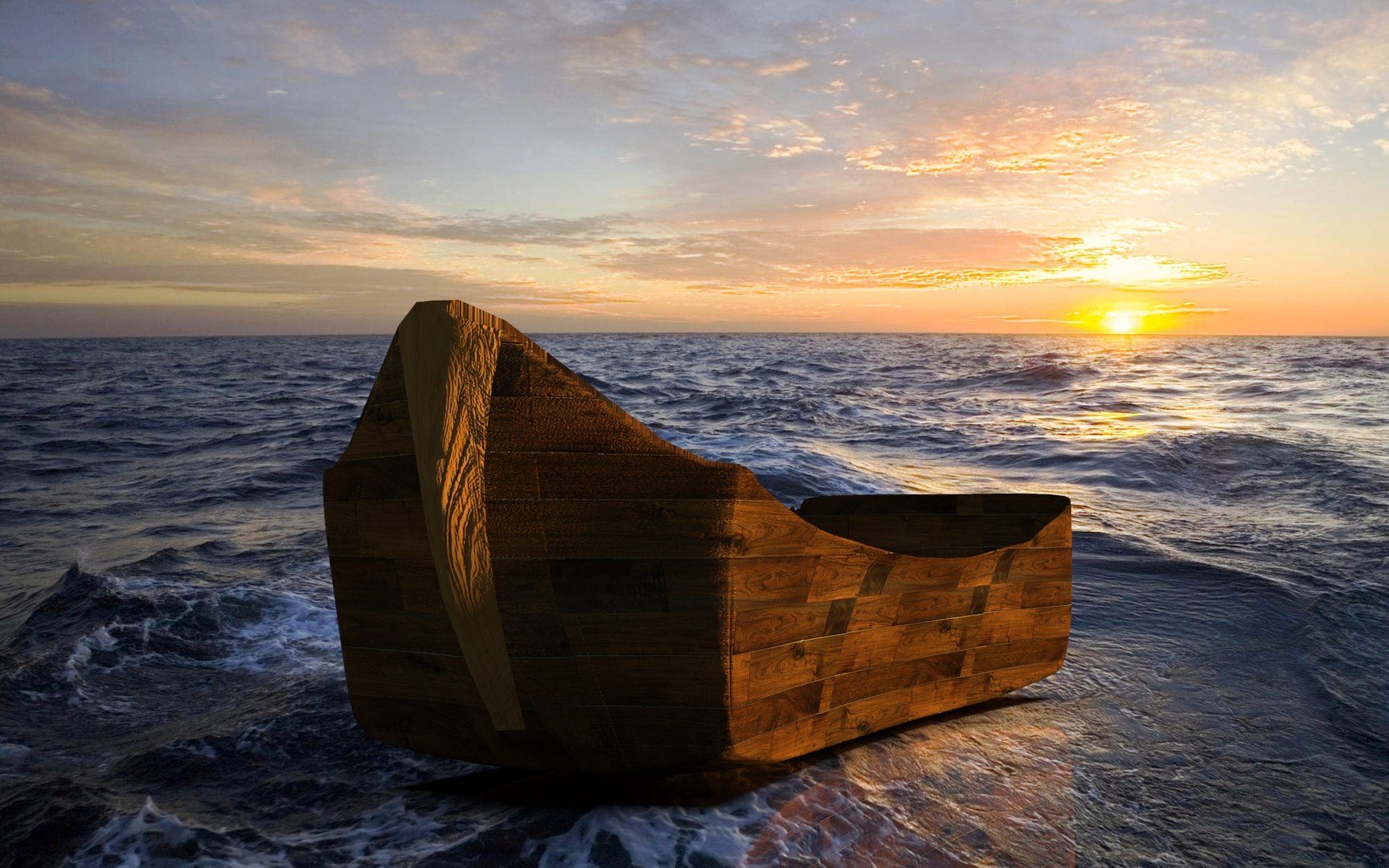 3D wood boat - TurboSquid 1503202