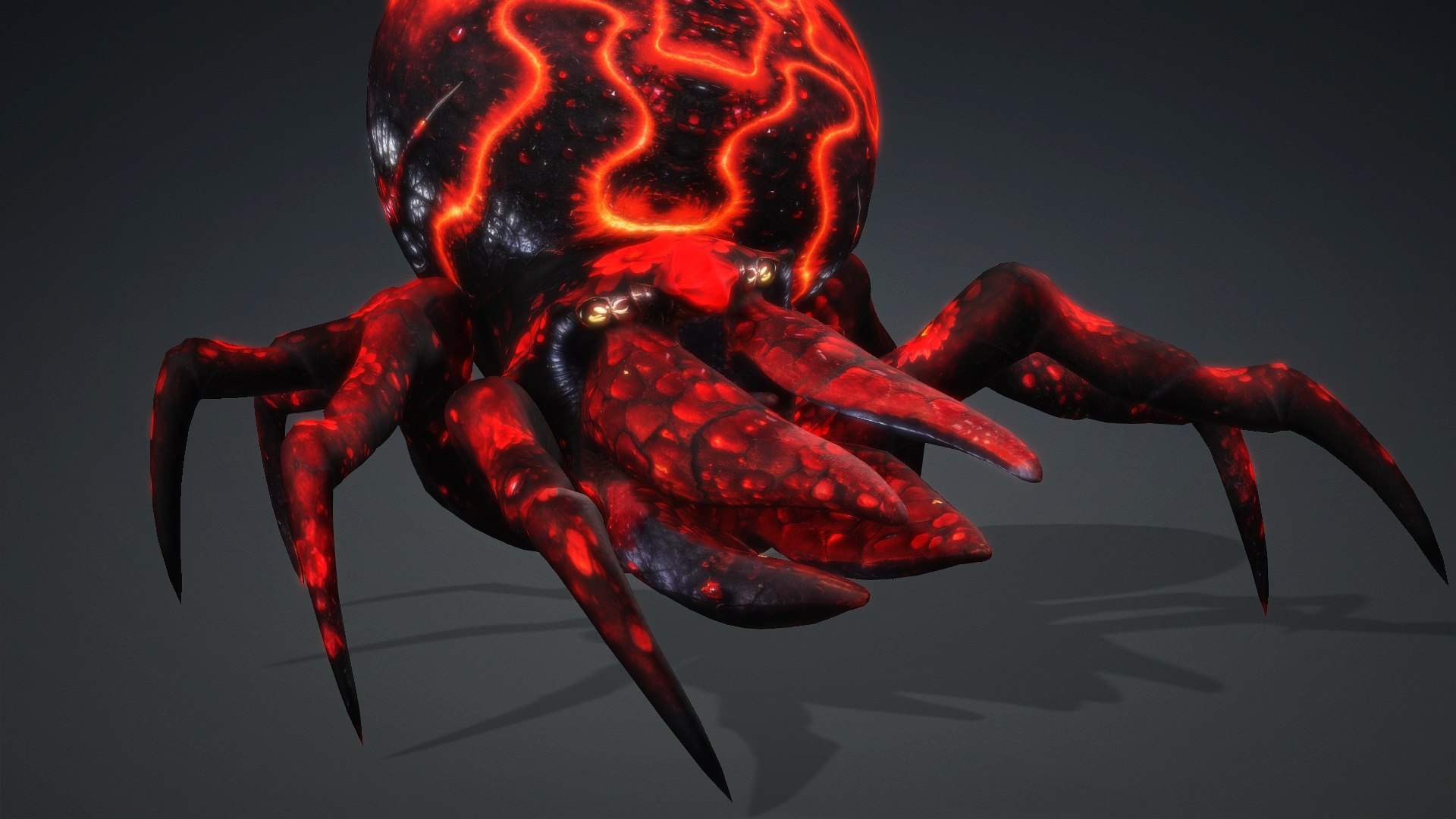 Spider Monster-V1e 3D model https://p.turbosquid.com/ts-thumb/76/amEWsV/bL/preview6/jpg/1776223343/1920x1080/fit_q87/fe618cd5f1ec0ba6027d46ec3e0cd5de9d525c22/preview6.jpg
