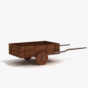 3d model - medieval cart
