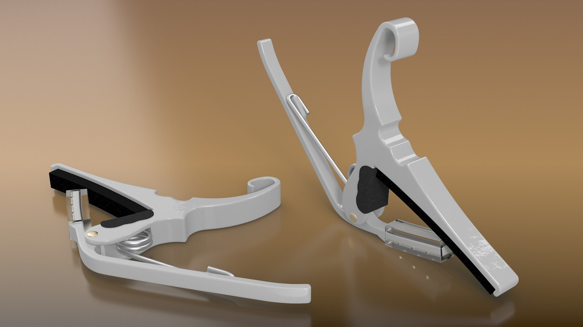 Capo For Guitar 3D Model - TurboSquid 2302444