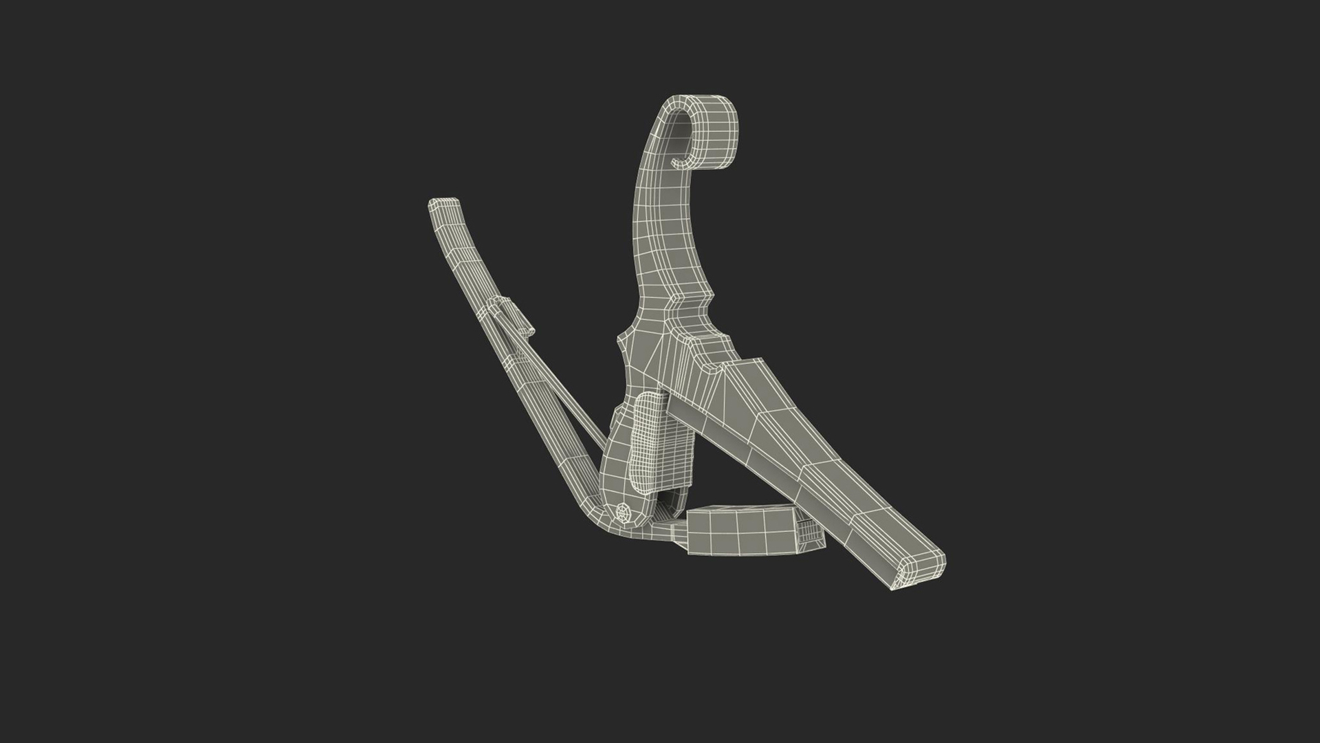 Capo For Guitar 3D Model - TurboSquid 2302444