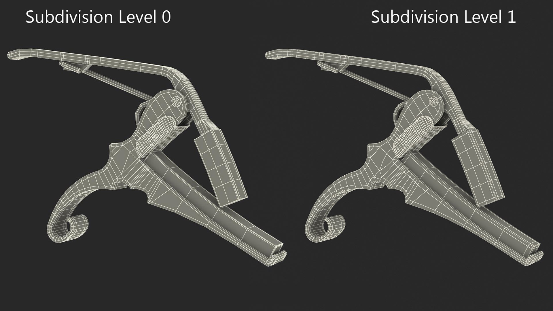 Capo For Guitar 3D Model - TurboSquid 2302444