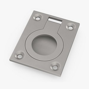 Kitchen Cabinet Handle Recessed Round Silver model