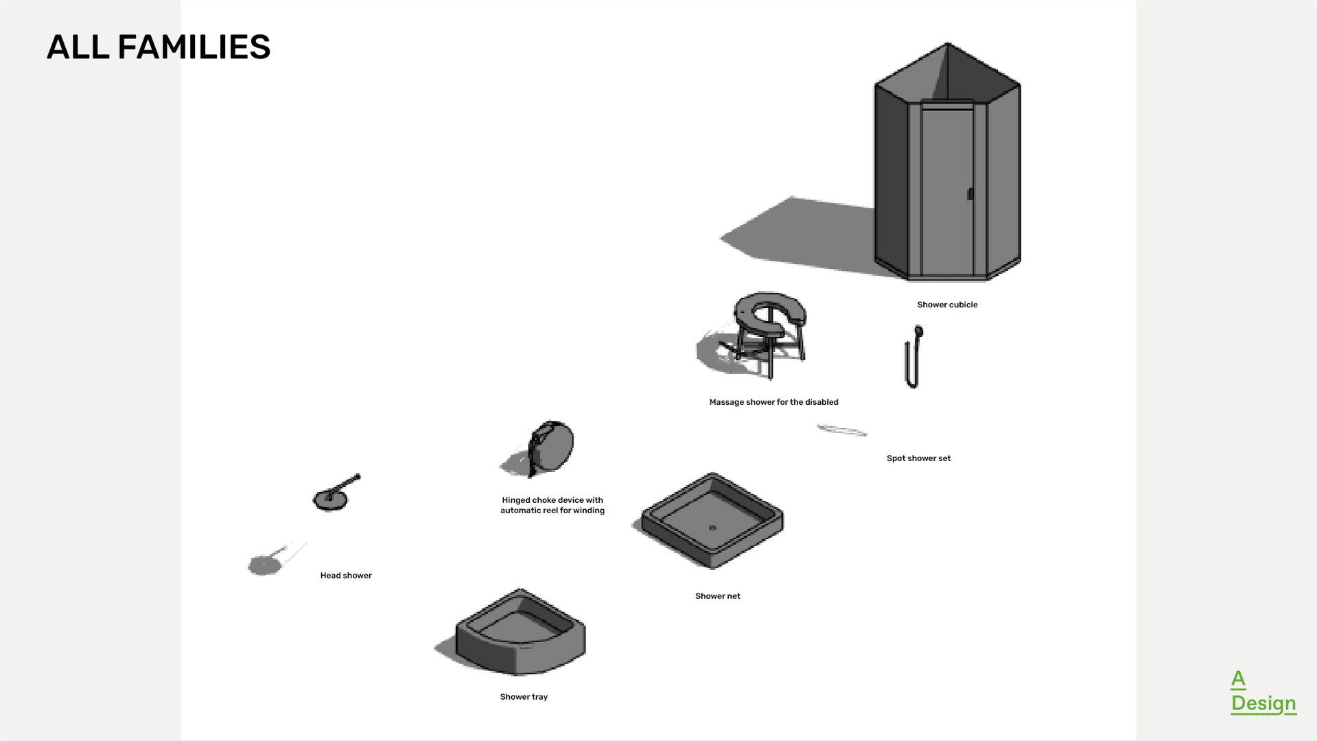 3D Shower Cabins Pack Of Revit Families Model TurboSquid 2017085