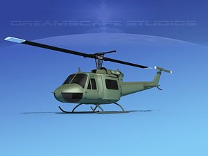 Bell UH-1B Iroquois V32 Unmarked Mil