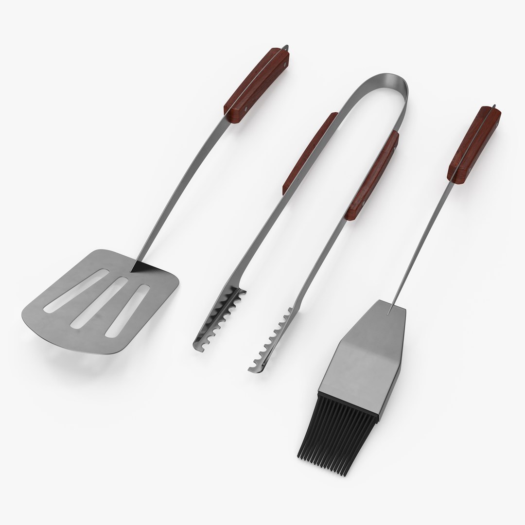Grilling Tool Set 3D model - TurboSquid 2061203