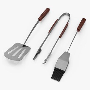Grilling Tool Set 3D model