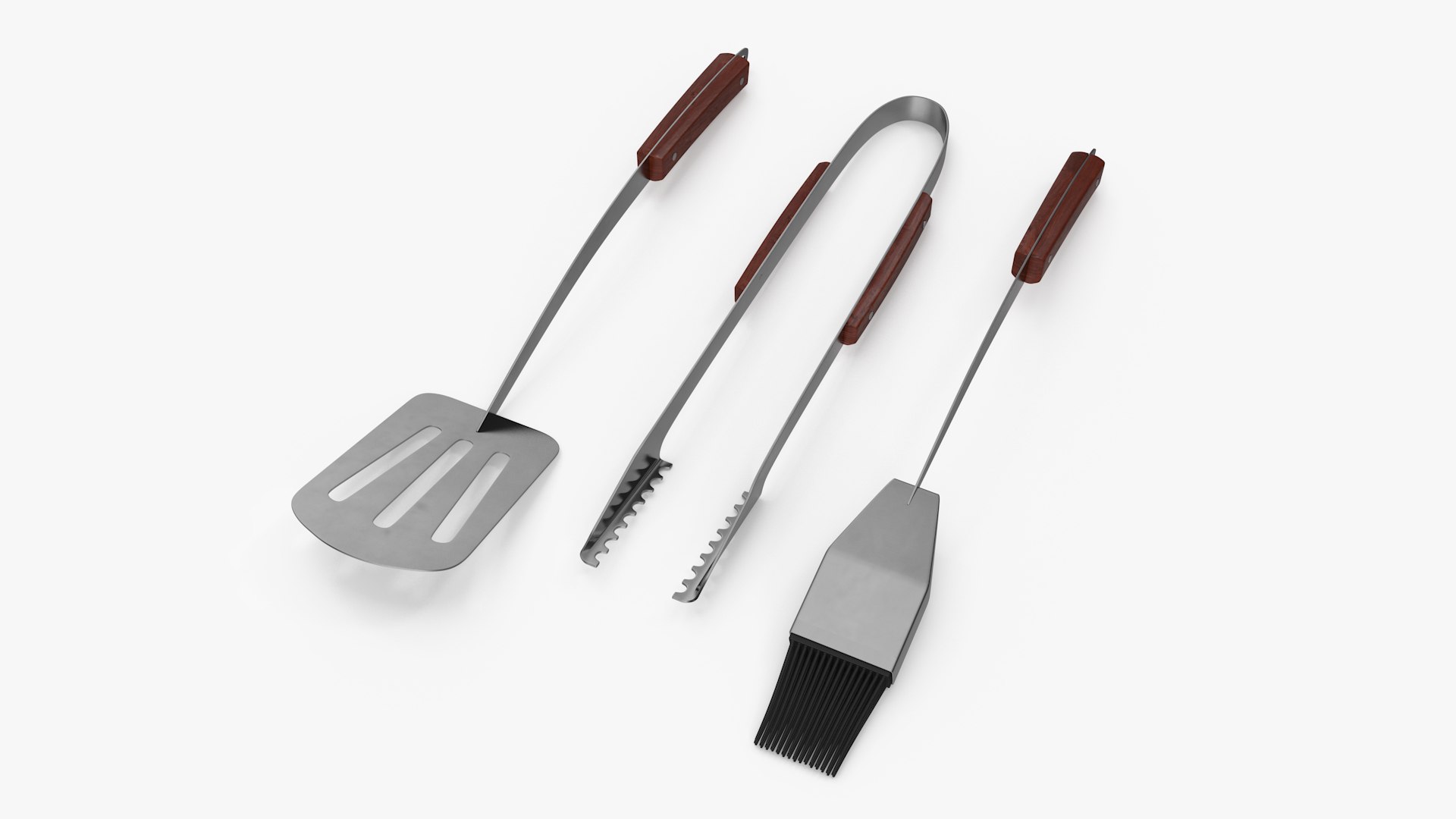 Grilling Tool Set 3D model preview