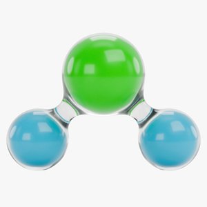 H2O Molecule 3D model