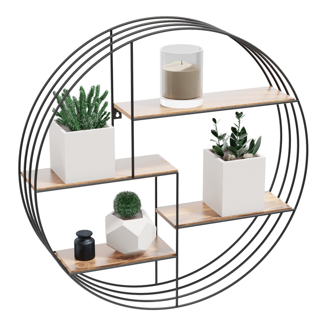 3D Round shelf model TurboSquid 1959604