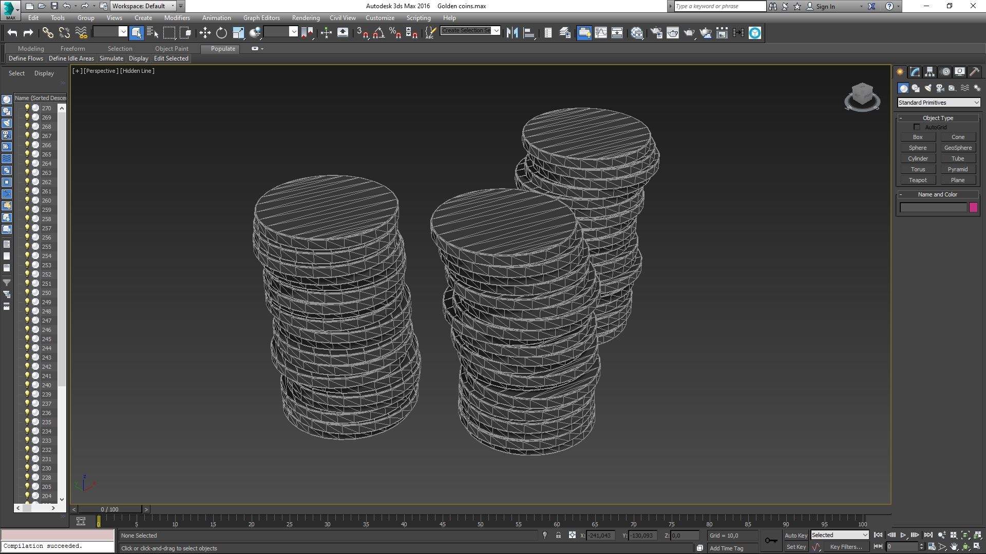 3D Golden Coins Model - TurboSquid 2335220