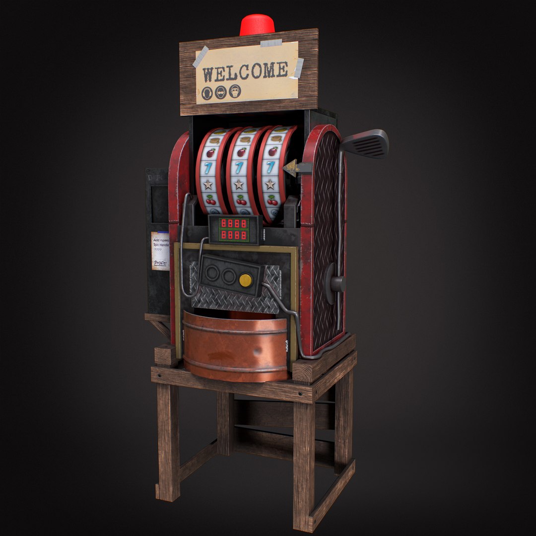 Slot Machine 3D model https://p.turbosquid.com/ts-thumb/76/wgF1XR/WA/slotmachineview1/jpg/1764087305/1920x1080/fit_q87/be04c5f7bf3c85efa0e952c8f0139f8f57e8f7d0/slotmachineview1.jpg