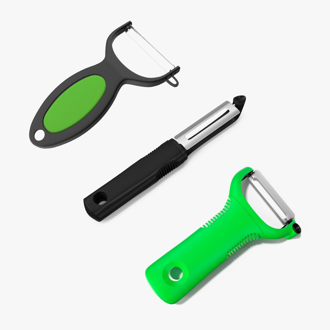 Vegetable Peelers Collection 3D model preview