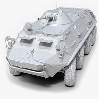 Soviet APC BTR-60 Untextured