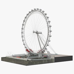 London Eye Millennium Wheel Rigged