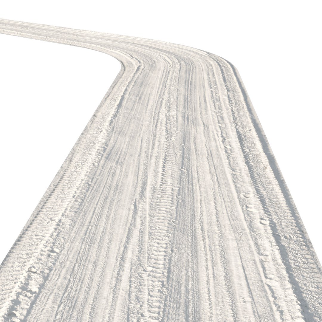 3D Winter Road Track - TurboSquid 1515089