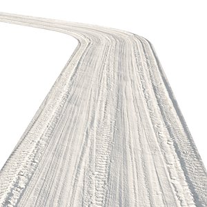 3D winter road track