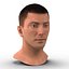 Male Head with Hair Rigged Modèle 3D
