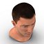 Male Head with Hair Rigged Modèle 3D