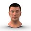 Male Head with Hair Rigged Modèle 3D