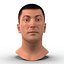 Male Head with Hair Rigged Modèle 3D