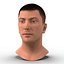 Male Head with Hair Rigged Modèle 3D