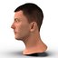 Male Head with Hair Rigged Modèle 3D