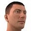 Male Head with Hair Rigged Modèle 3D