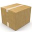 Cardboard Box 2 3D Model