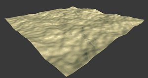3d desert mesh model