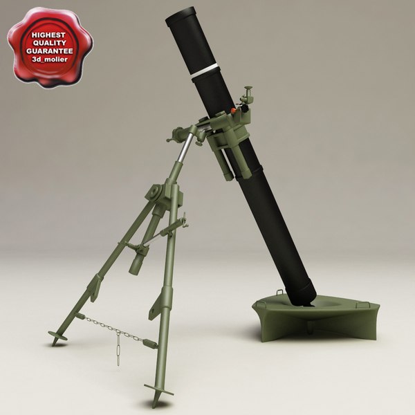 mortar 120mm 3d model