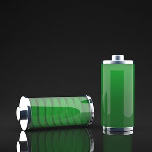 glass battery 3d model