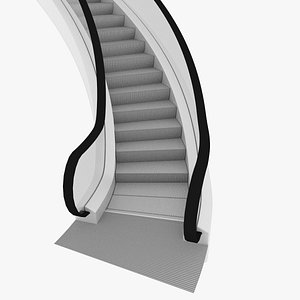 Spiralator (curved escalator)