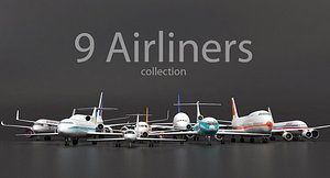 3D air liners pack model