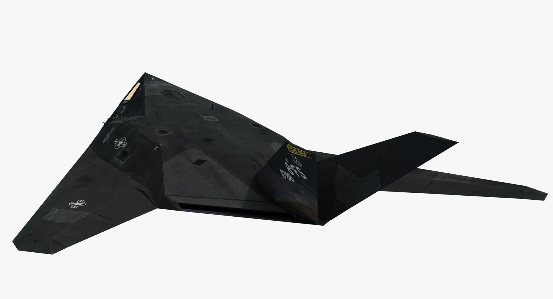 3ds max lockheed nighthawk stealth aircraft