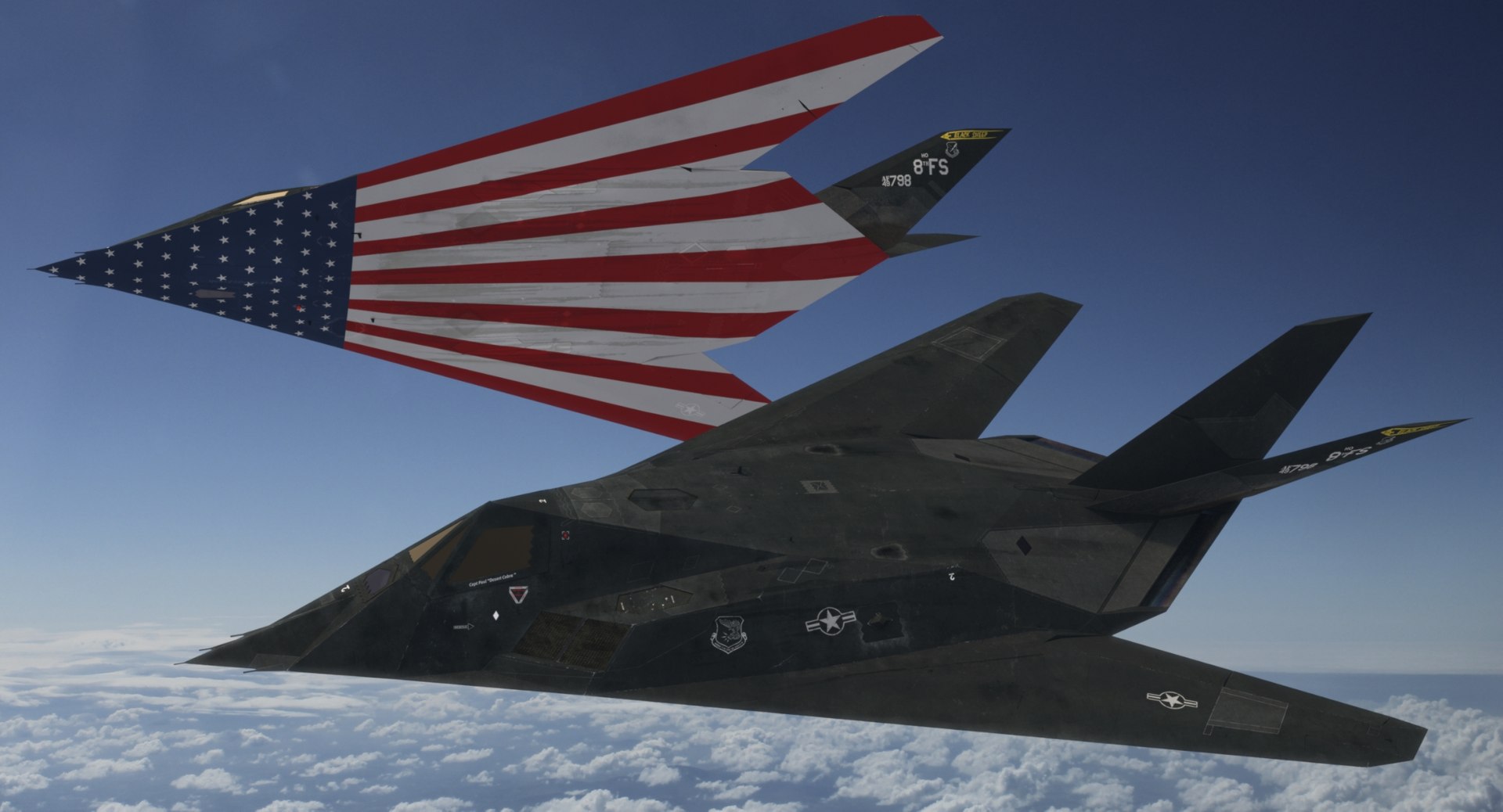 3ds max lockheed nighthawk stealth aircraft