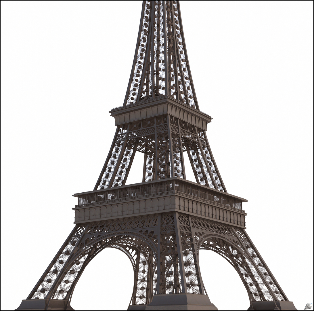 Эйфелева башня 3д модель