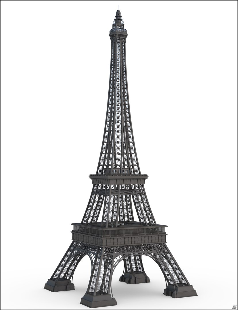3D historic eiffel tower tour model - TurboSquid 1285006